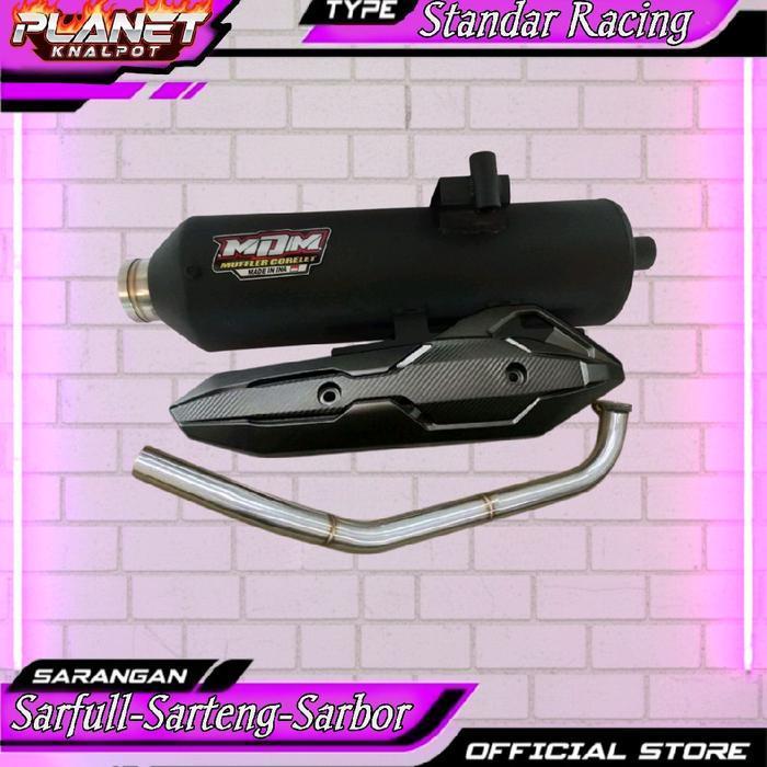 Knalpot Mdm Merah Beat, Mio, Vario, Aerox, Pcx, Nmax, Scoopy Dll Original Dan Terpercaya