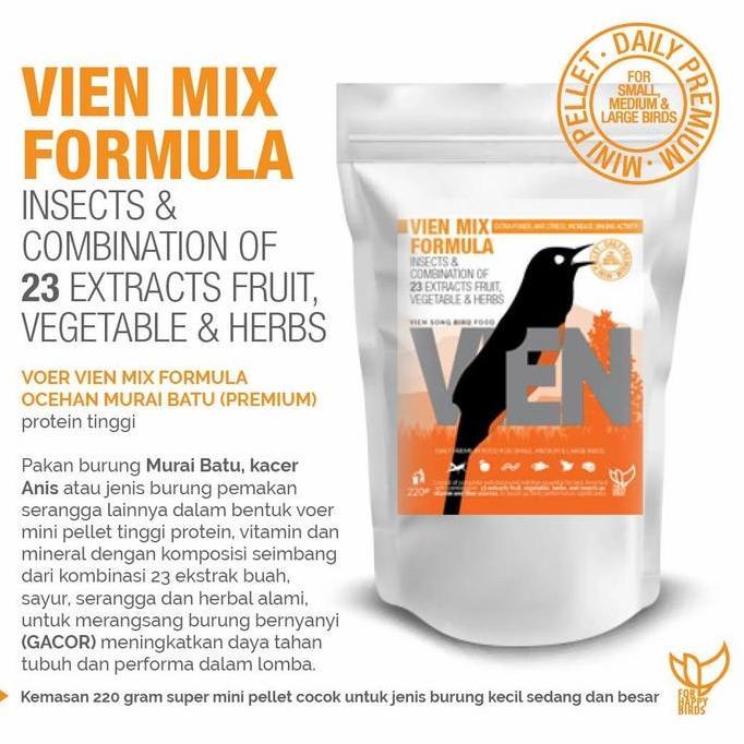 Bluee- Voer Vien Murai Batu Pakan Protein Tinggi