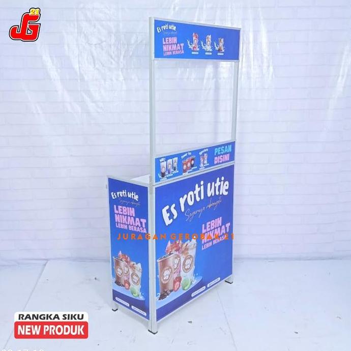 Terlaris Booth Portable Container Meja Lipat Gerobak Jualan Murah Model Rs