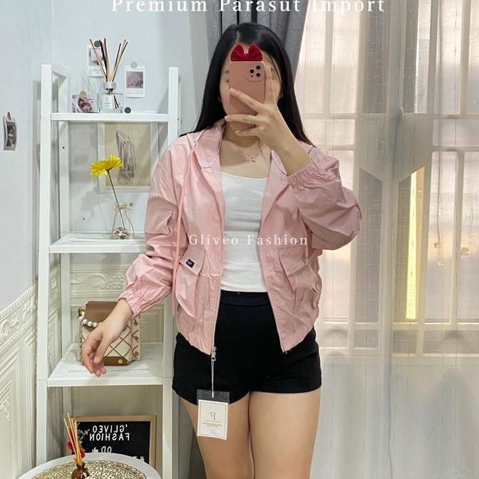 BEST SELLER / PREMIUM GLIVEO (COD) - JAKET KOREA PARASUT IMPORT PREMIUM / JAKET PARASUT CEWEK / JAKE