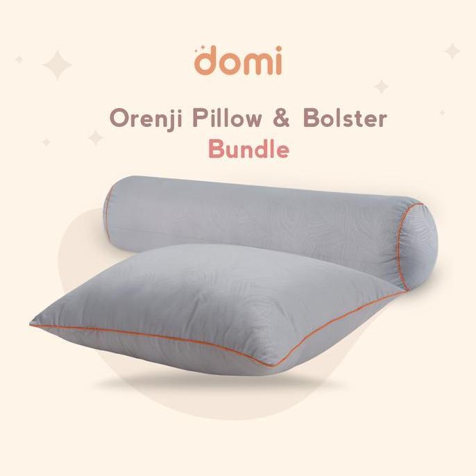 Lansungkirim- Bundling Domi Bantal Orenji + Domi Guling Orenji