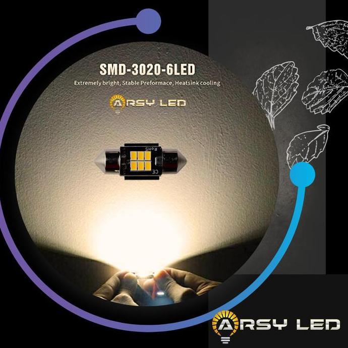 Bycle- Lampu Led Plafon Mobil Kabin 31 Warm Bohlam Atomic Avanza Xenia Calya