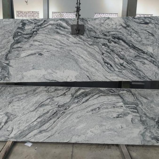 Terlaris Top Table / Meja Dapur Granit Viscon White Asli 60Xp Import Furniture Elegan Tahan Panas Me