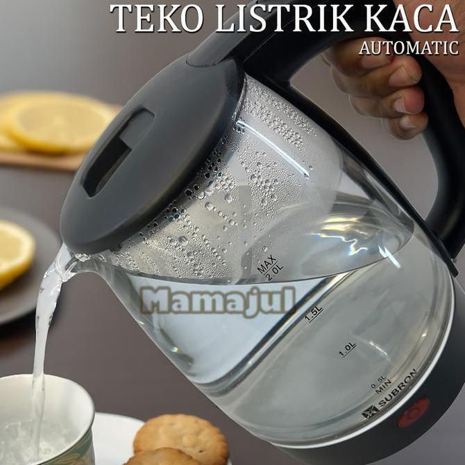 Terpopuler- Teko Listrik 2 Liter Electric Kettle - Termos Pemanas Air Praktis