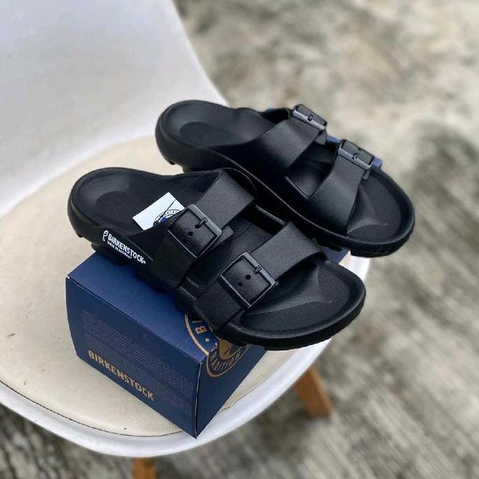 BEST SELLER / PREMIUM Sandal Birkenstock Jepit & Ban 2 warna hitam Pria EVA Karet 39-44 Sendal