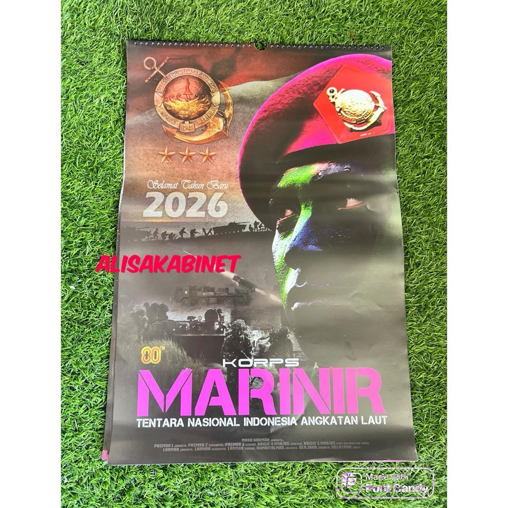 READY Kalender Dinding Marinir TNI AL 2026