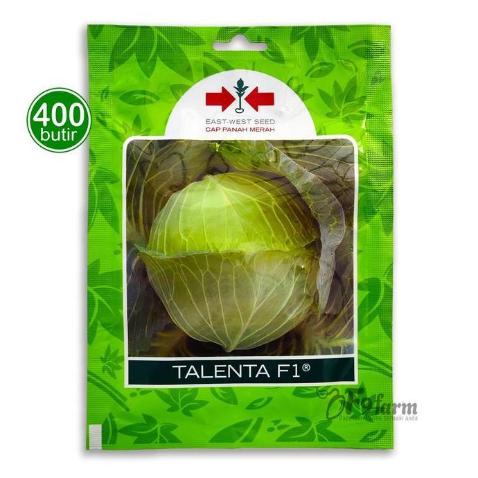 Taman- Benih Kubis Talenta F1 Bibit Kol Hijau 400 Butir Cap Panah Merah