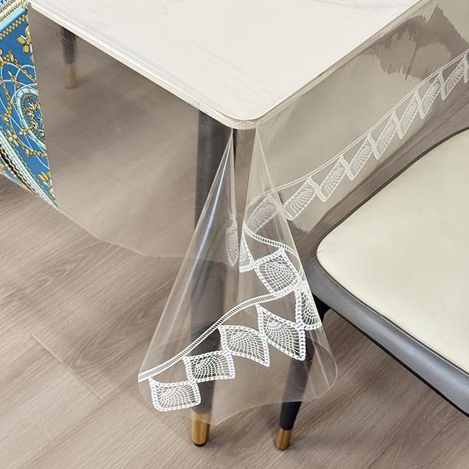 Murah <Cod> Loyal Bosque Taplak Meja Transparan+Motif Anti Gores Anti Cakar Kucing / Taplak Meja Mak