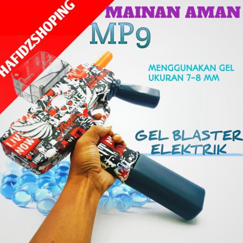 READY Mainan Water Gel Blaster MP9 Automatis Elektrik Permainan Luar Ruangan