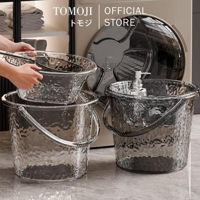 TOMOJI Ember Gayung Baskom - Perlengkapan Mandi Minimalis Estetik & Berkualitas, Desain Modern, Coco