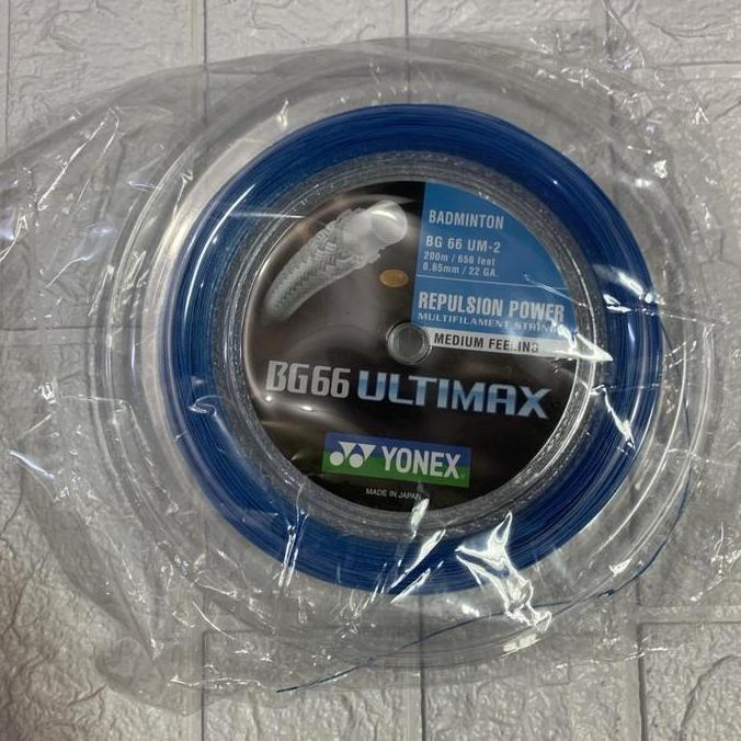 Mintonoi- Senar Badminton Yonex Bg66 Ultimax / Bg 66 Ultimax Roll Sp Original