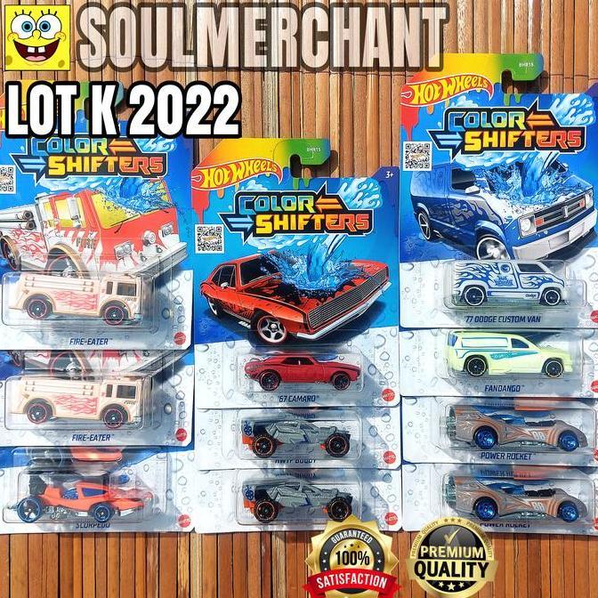 HOTWHEELS COLOR SHIFTERS GROSIR DUS KARTON LOT B T Q SEGEL SNI 10 PCS MOBIL BERUBAH WARNA ORIGINAL
