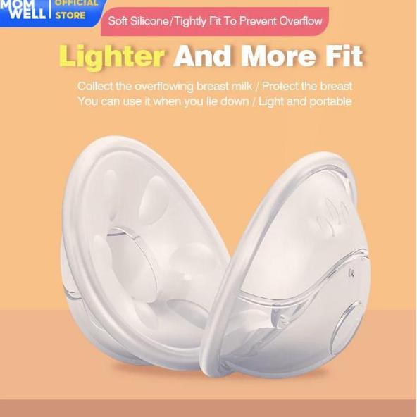 Bbyxx- Momwell Aop01 Penampung Asi Silicone 2Pcs - Breast Milk Collector Breast Pad Silicone Bpa Fre