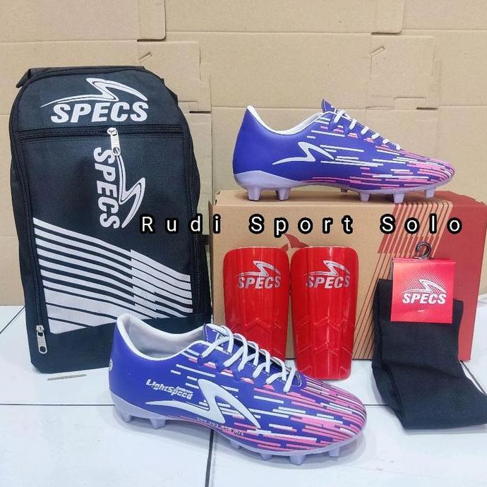 Specs Paket Hemat Sepatu Bola Termasuk Tas, Kaos Kaki Panjang & Skin Cocok Ukuran 38-43 Rudi Sport S