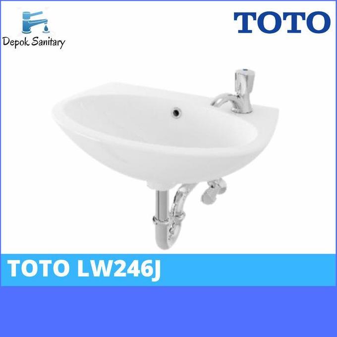 Serbaledeng- Wastafel Toto Lw246J Paket Komplit/ Washtafel Toto/ Wastafel Toto