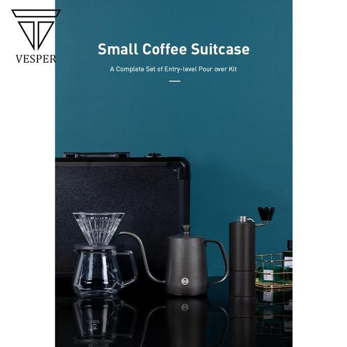 Promo new timemore C3S small coffee suitcase koper set alat kopi manual brew Diskon