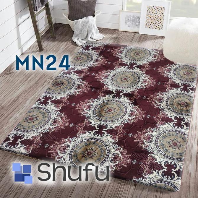Karpet Busa Shufu Malaysia 190x270 jumbo / karpet import / motif minimalis MN