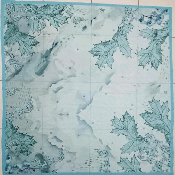 Thebest- Hijab Segiempat Motif Seri Warna Biru/Blue/Blue Sky/Navy