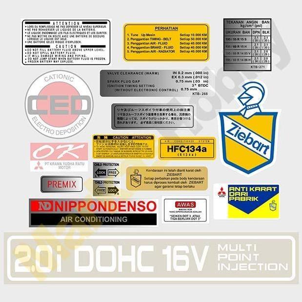 Stiker Mitsubishi Eterna Set