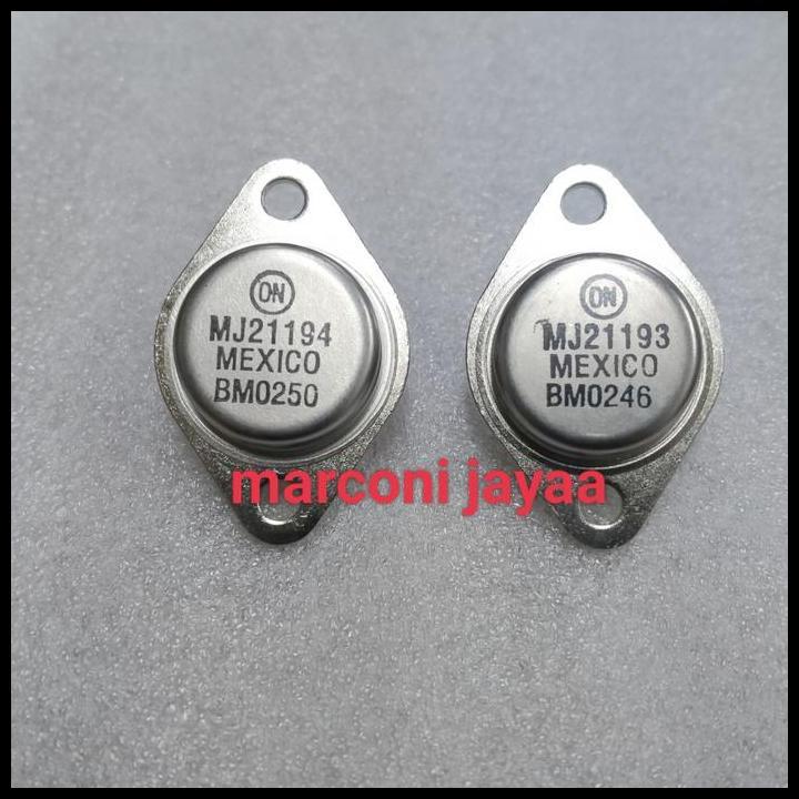TERBARU TRANSISTOR MJ 21193+MJ21194 ON