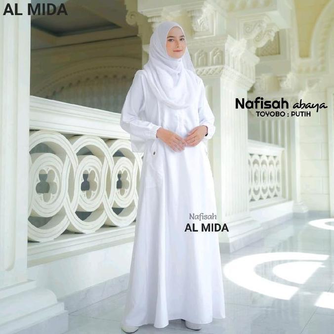 Thebest- gamis toyobo putih manasik haji abaya XXL