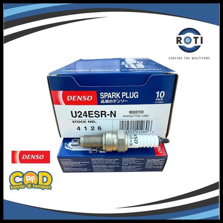 DISKON BUSI VIXION / JUPITER MX-KING / THUNDER EN125 ORI DENSO U24ESR-N 