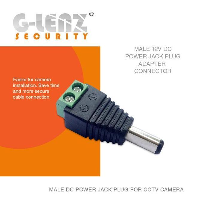 kamanadita6 - glenz jack dc male connector 1 box isi 50 | konektor jack dc male | 1 box isi 50 pcs |