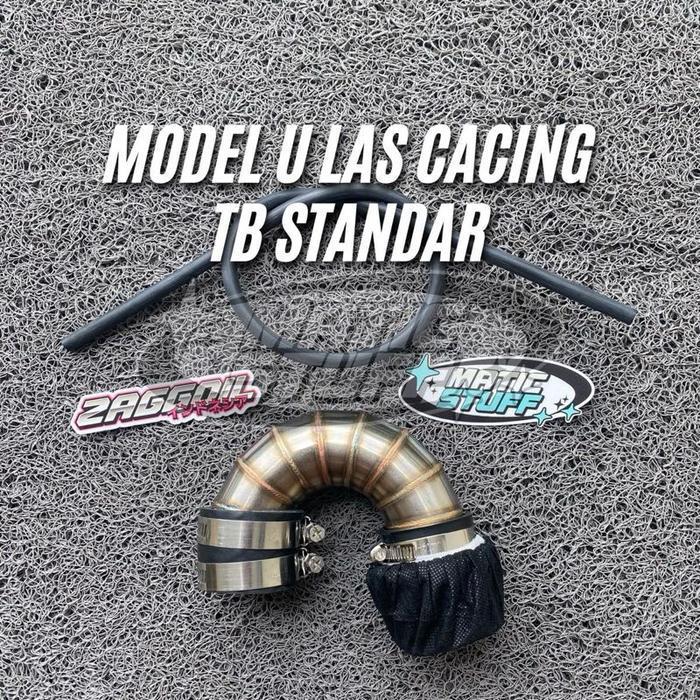 Velocity Filter Jamur Model U Free Selang Hawa [Open Filter Udara] (Aerox Old/New, Nmax New) Origina