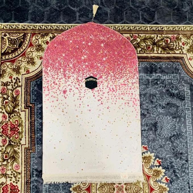 sajadah kubah motif tipis ukuran 70x110 Muslim Turki