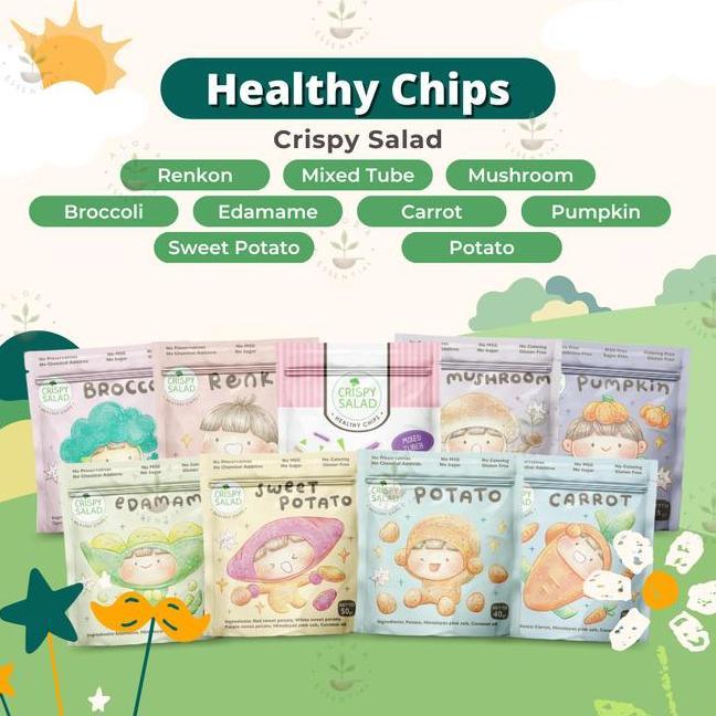 Crispy Salad Keripik Sayur Sna Cemilan Sehat Anak Camilan Organik Sna Bayi