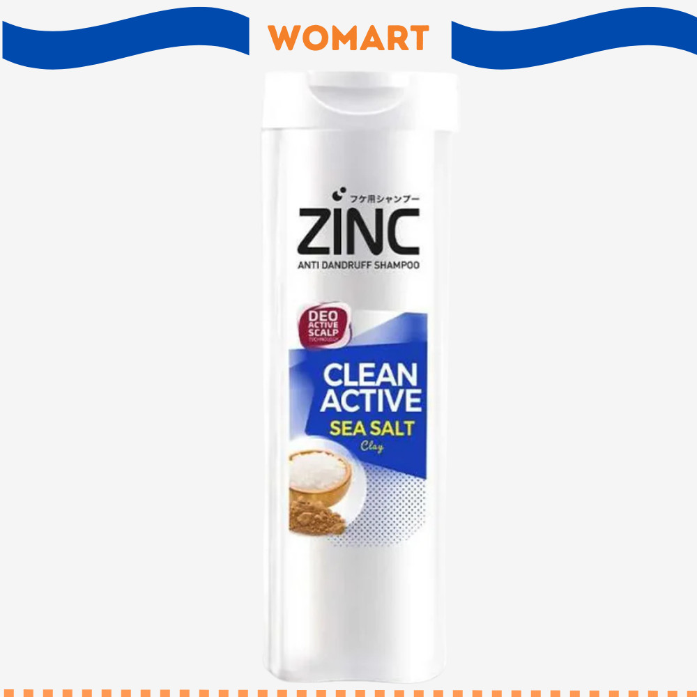 Sampo Zinc Clean & Active Cool Shampoo - 170 Ml Womart