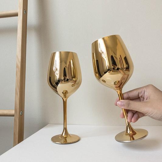 Gold Wine Glass - Gelas Wine Mewah
