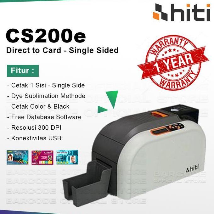 Terpopuler- Id Card Printer Hiti Cs200E | Printer Kartu Hiti Cs-200E | Hiti Cs200E