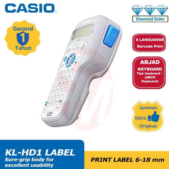 Sale Label Mesin Casio Kl-Hd1 Printing Label Cetak Nama Barcode Portable