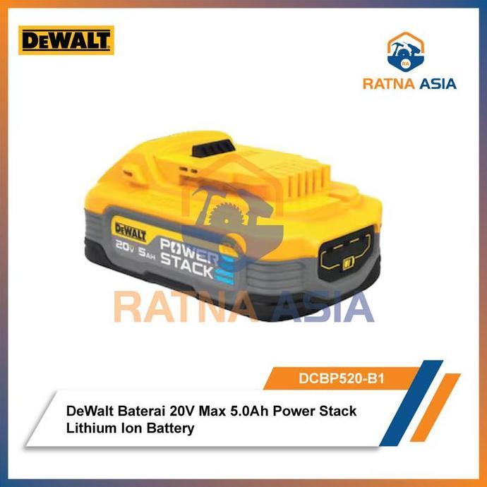 Promo Dewalt Baterai DCBP520-B1 Powerstack 20V Max 5.0Ah Power Stack Lithium Ion Battery Dewalt DCBP