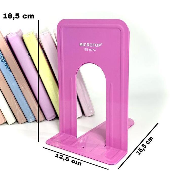 Organix- Bos Book End/ Pembatas Buku Besi / Pembatas Buku/ Sekat Sekatan Buku Hijau