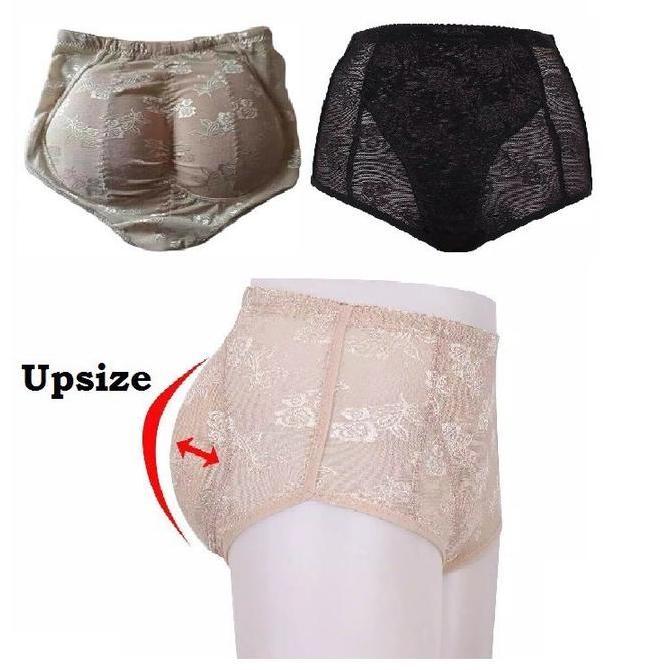 Bahanlembut- Celana Dalam Wanita Pantat Busa Vaya 6655 Pemontok Bokong Tepos Motif Bunga Cantik Busa