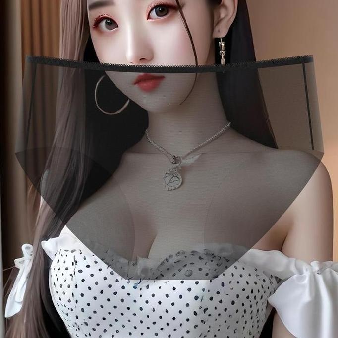 Bahanlembut- Celana Dalam Wanita Model Baru Transparan Sepenuhnya, Bahan Jaring Tipis, Mid-Rise, Ber