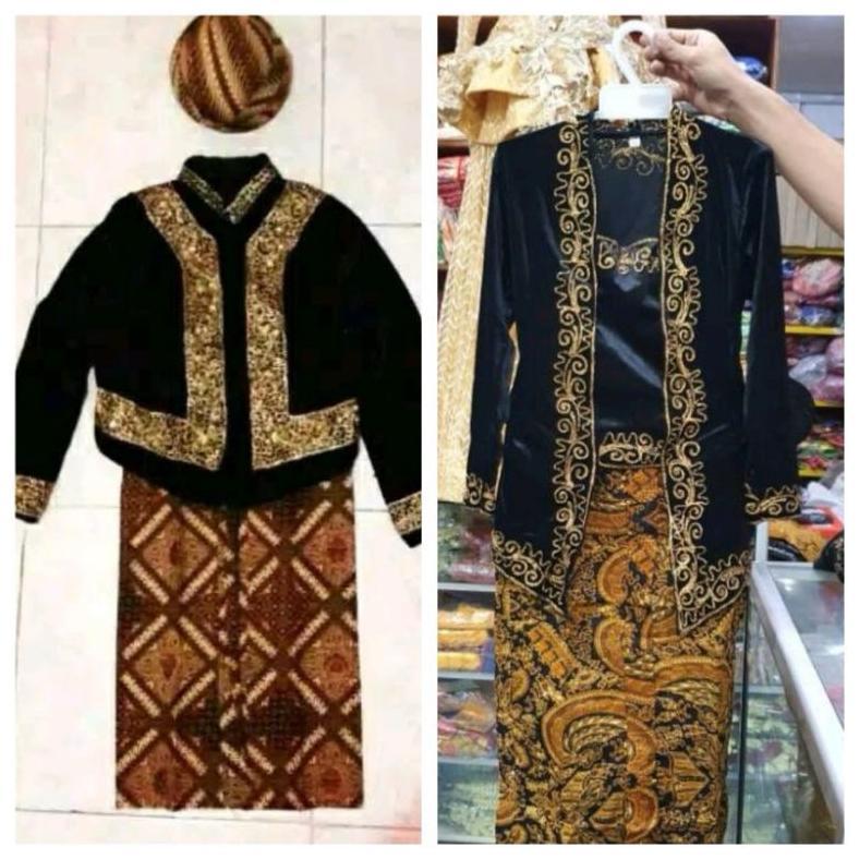 Pakaian Adat Jawa Anak Dan Dewasa / Baju Beludru Bordir Adat Jawa