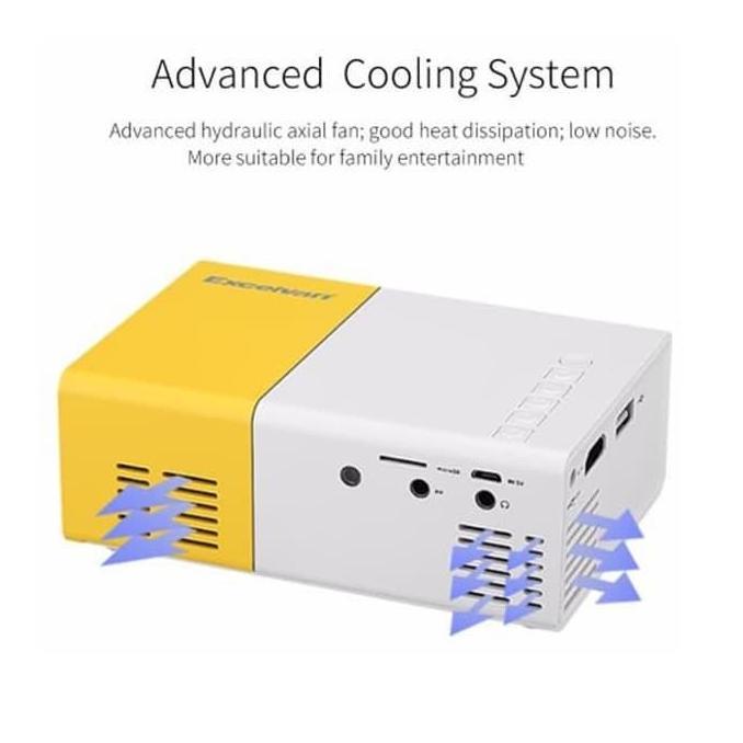 Terpopuler- Mini Proyektor Led Yg300 / Yg-300 / Yg 300 Lcd / Proyektor Mini Portable Projector Home