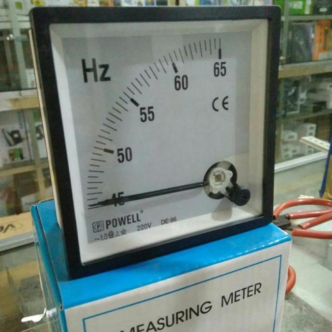 BEBAS ONGKIR - Hz Frekuensi Frequency Meter Powell Jarum DE-96