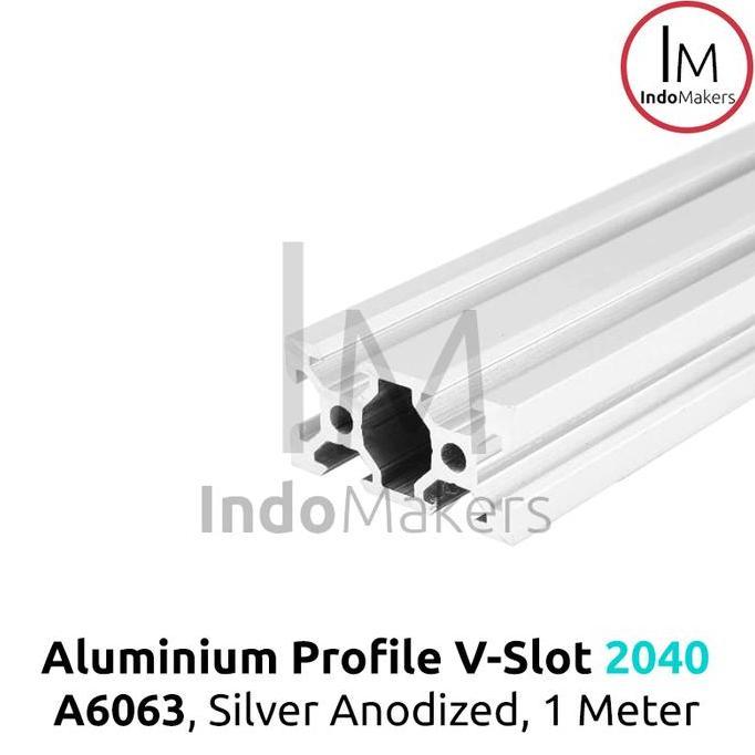 Aluminium Profile / Extrusion A6063 V Slot 2040 Linear Rail Silver