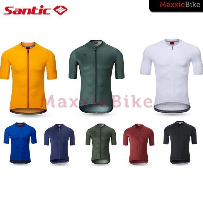 SANTIC AZUNI Jersey Sepeda Pria Lengan Pendek WM0C02156 - Santic Men Cycling Short Sleeve Jersey