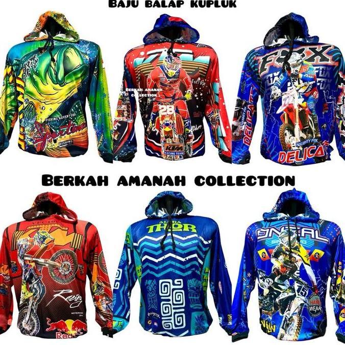 Golbye- Baju Balap Dewasa Kupluk/ Kaos Balap Topi Dewasa/ Baju Trail Motorcross/ Jersey Balap Dewasa