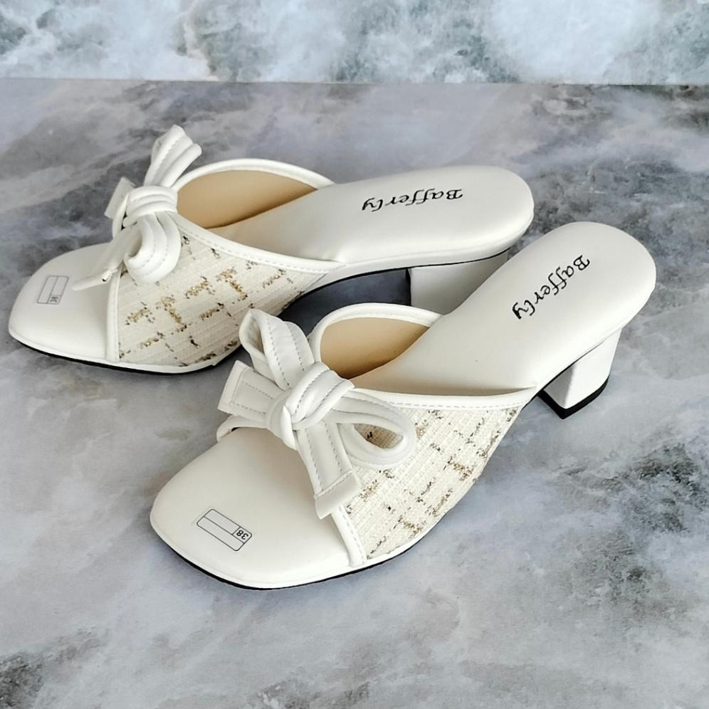Murah  Sandal Hak Tahu 5Cm Bafferly