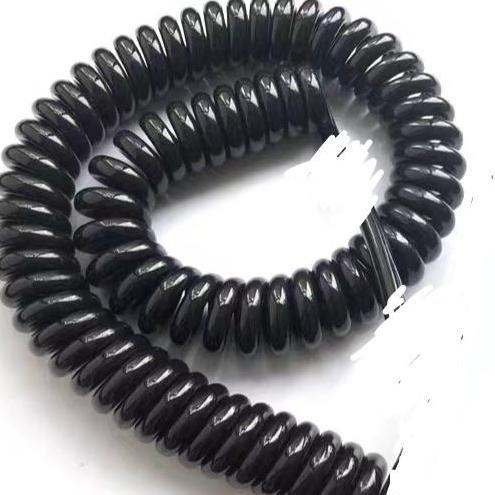 cable spiral 2x1mm2 hitam per 5 meter tarikan
