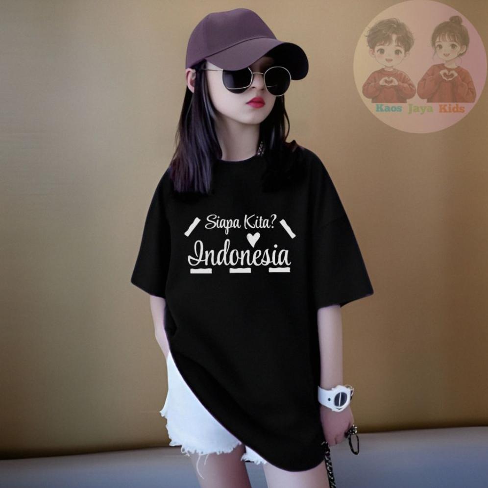 Grosir Baju Oversize Anak Kaos 17 Agustus Tanggung Perempuan Laki Laki / Kaos Anak 17 Agustus 2025 I