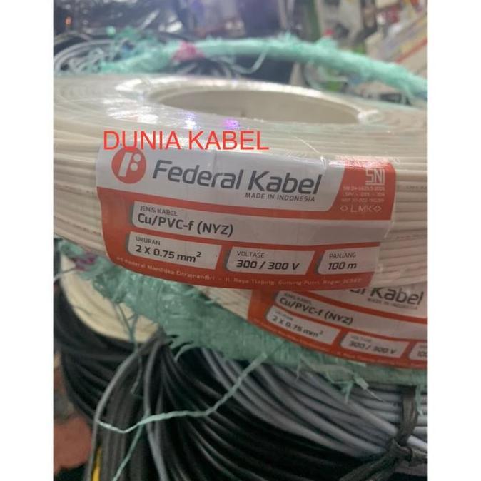 Promo Kabel Twin Round / NYZ 2x0.75 2x0,75 Federal Diskon