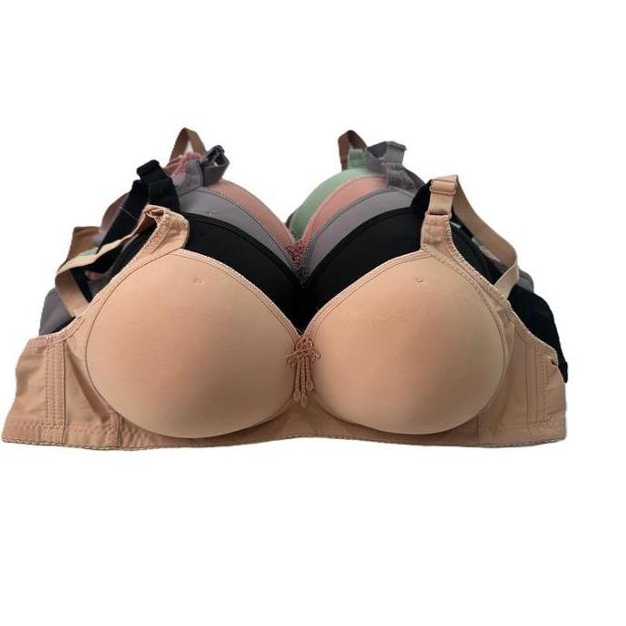3pcs Bh bra Jumbo Dewasa wanita busa Cup Besar size 46 48 50 52 Bahan Polister Promo Murah Paket usa
