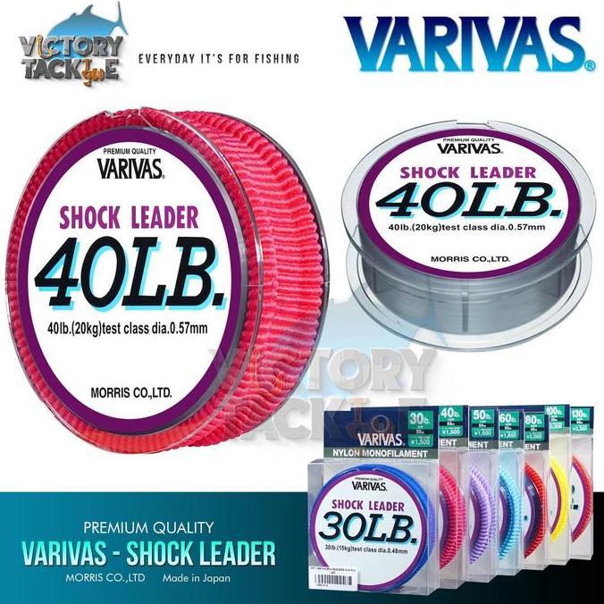 Senar Pancing Benang Leader Varivas Shock Leader Nylon Monofilament 50 Meter